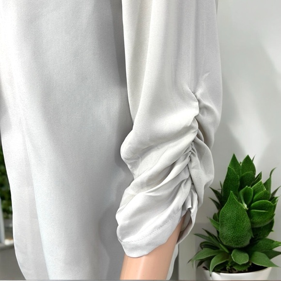 NWT Massini Women's Ruched Sleeve Open Blazer Jacket - Picture 14 of 16